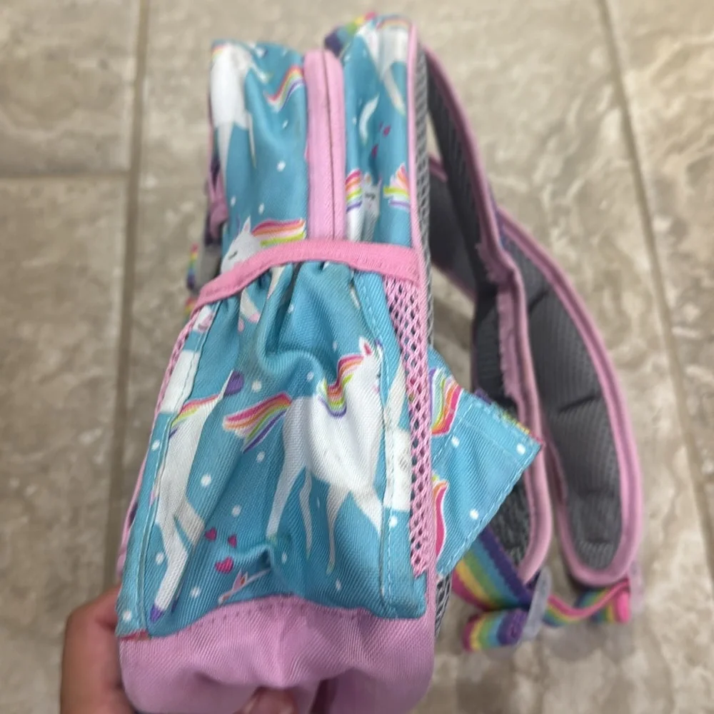 Pottery Barn‎ Kids Mackenzie Aqua Unicorn Parade mini Backpack.